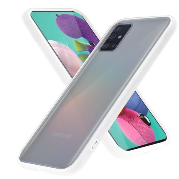 Coque - CADORABO - Samsung Galaxy A51 5G - Transparent Givré - Hybridskydd - Matt design Transparent Frostad