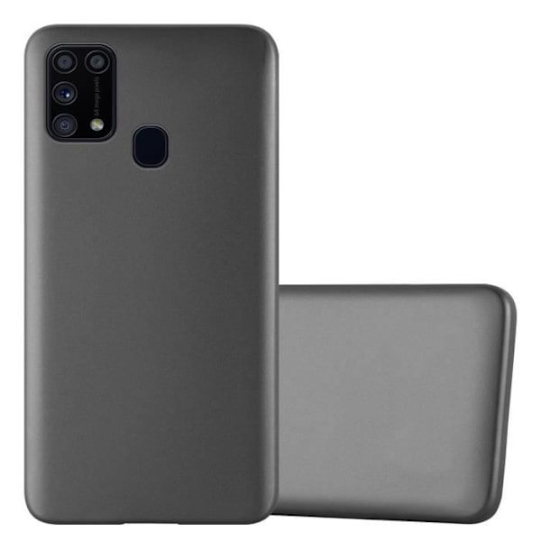 Coque - CADORABO - Samsung Galaxy M31 - Metallisk Grå - Skydd av Silikon TPU - Tunn och Lätt Design METALLISK GRÅ