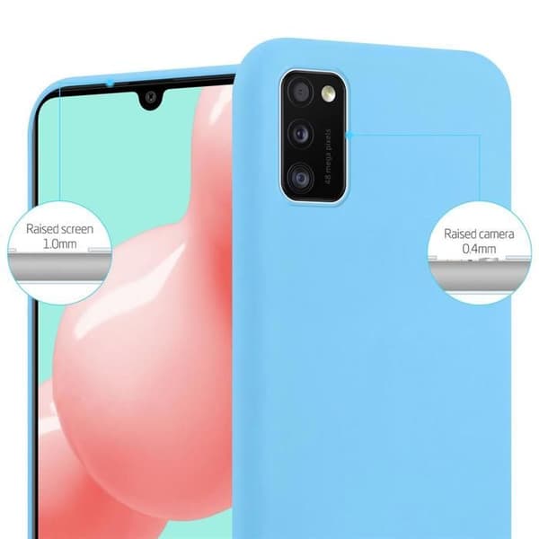 Skyddsfodral för Samsung Galaxy A41 CANDY BLÅ Stötabsorberande Silikon Blå