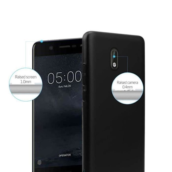Coque - CADORABO - Nokia 3 2017 - Metallisk - Stötskydd - Elegant design Svart