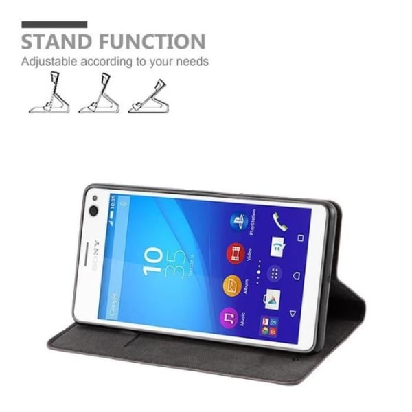 Cadorabo Fodral till Sony Xperia C4 i KAFFEBRUNT