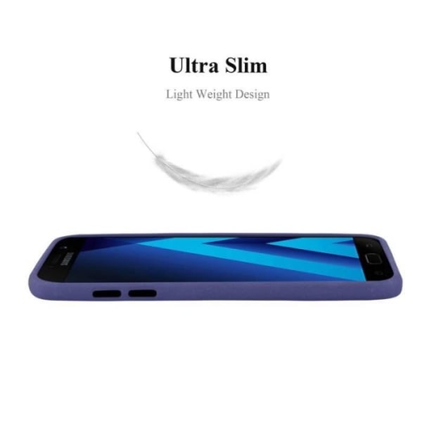 Cadorabo fodral för Samsung Galaxy A7 2017 - i blått - Mjukt TPU silikonskyddsfodral med anti-chock