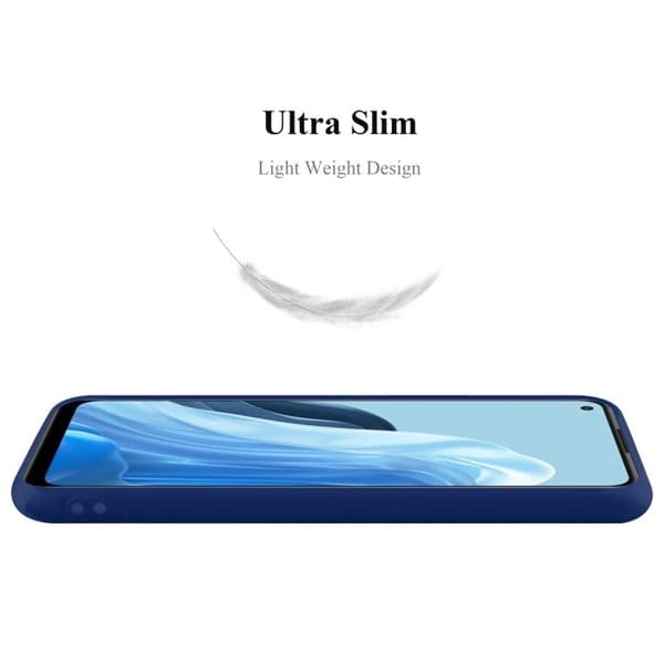 Skyddsfodral för Oppo FIND X5 LITE / Reno7 5G CANDY MÖRKBLEU Stötskydd Silikon Blå