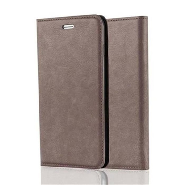 Apple iPhone 8 - iPhone 7 - iPhone 7S-fodral i KAFFEBRUNT från Cadorabo (INVISIBLE MAGNETIC CLOSURE Design) Skyddsfodral