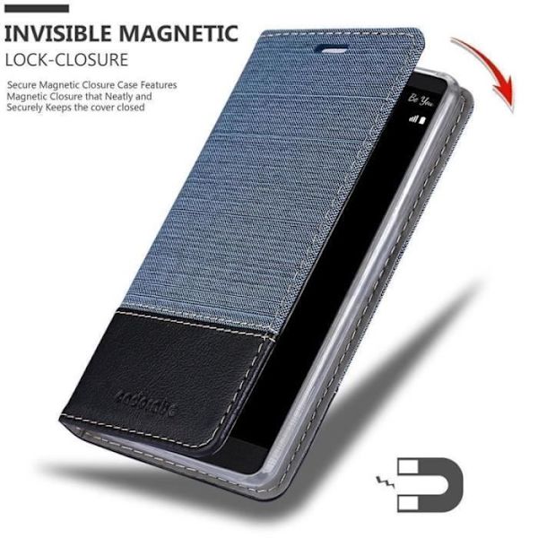 Cadorabo Fodral till LG V10 i MÖRKBLÅ SVART