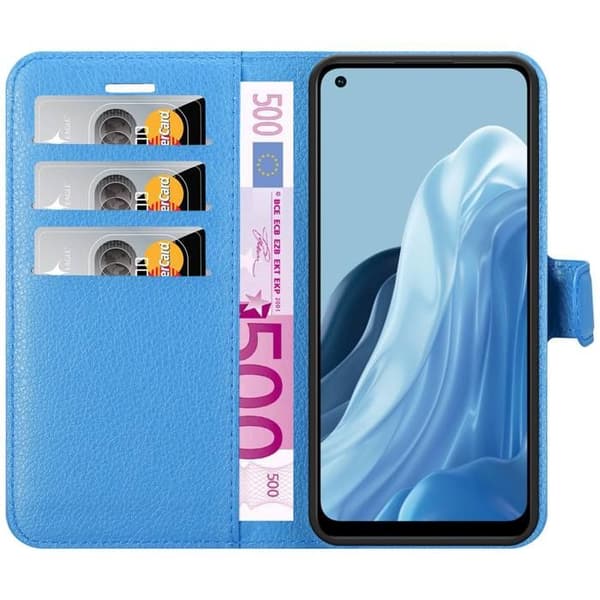 Etui för Realme 7 5G i PASTELLBLÅ Blå