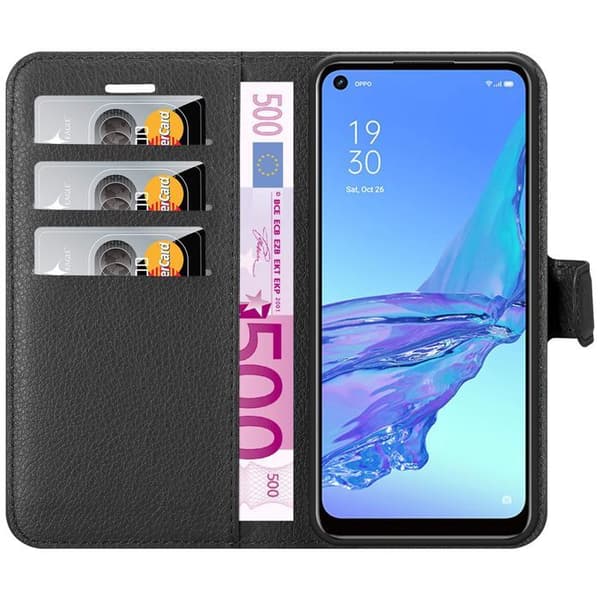 Fodral för Oppo A53 i JET BLACK Svart