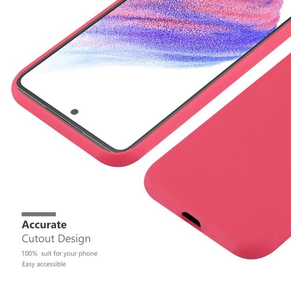 Skyddsfodral för Samsung Galaxy A53 5G CANDY RÖD Stötsäker Silikon Röd