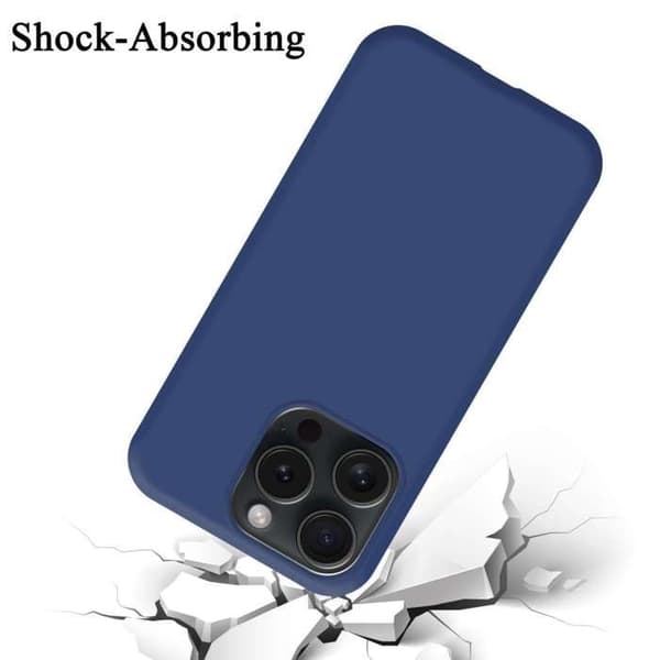 Skal för iPhone 15 PRO MAX Stötabsorberande i LIQUID BLUE Blå