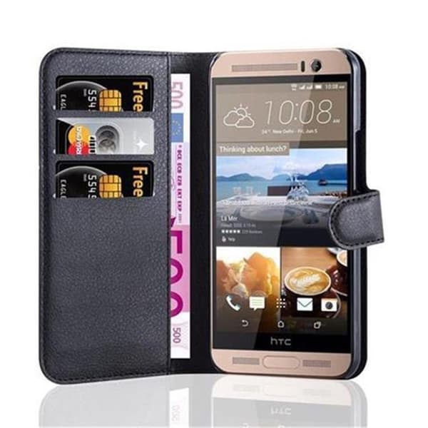 Fodral för HTC ONE M9 PLUS / ONE ME i JET BLACK Svart