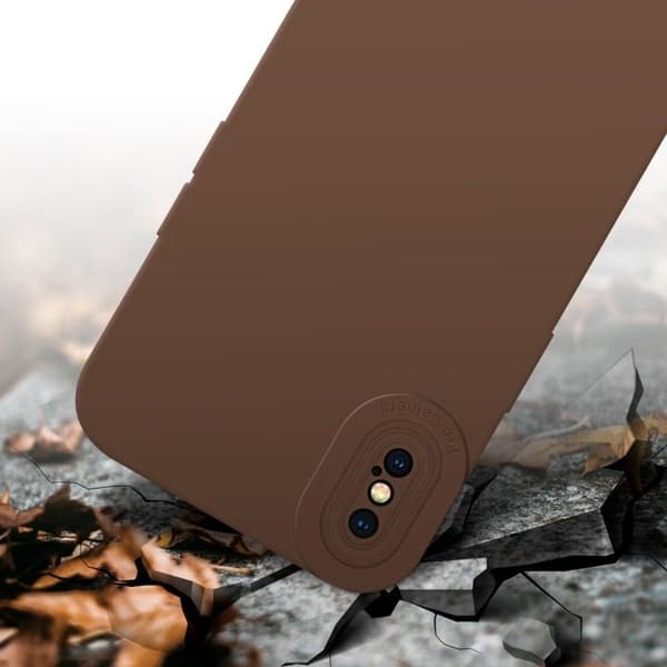 Skyddsfodral för iPhone X / XS i FLUID BRUN Stötsäker brun