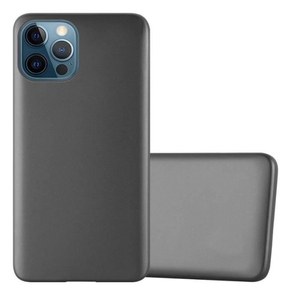 Fodral till Apple iPhone 12 PRO MAX Skal i METALLIC GREY Fodral Skydd Silikon TPU Fodral matt