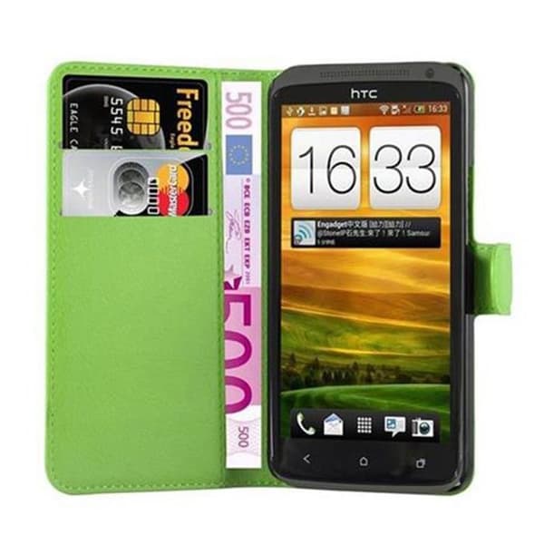 Etui för HTC ONE X / X+ i PAPAGEJGRÖN Grön