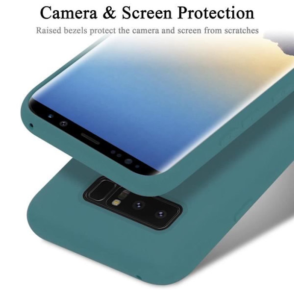 Étui för Samsung Galaxy NOTE 8 - CADORABO - Ljusgrön - Silikon TPU - Stötabsorberande skydd - Tunn design Ljusgrön
