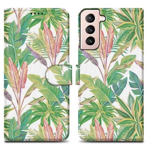 Skydd för Samsung Galaxy S22 PLUS - CADORABO - Grön Tropisk Skog - Mjuk - Magnetisk - Slät Grön