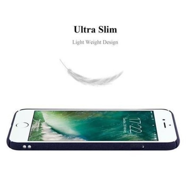 Apple iPhone 6 PLUS / 6S PLUS FROSTY BLUE Fodral Cadorabo DESIGN FROSTY Hard Case Cover Skydd Ultra Slim Bumper Case