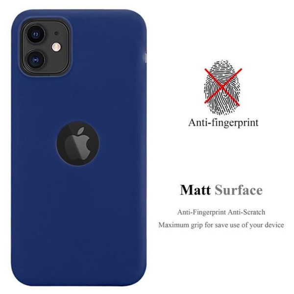 Skyddsfodral - CADORABO - Apple iPhone 11 - Silikon TPU - Stötsäker - Modern design Blå