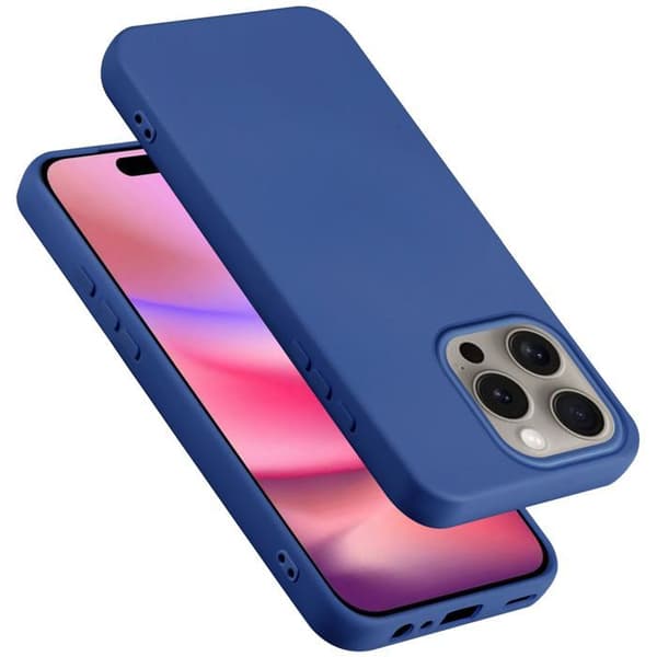 Skal för iPhone 16 PRO MAX Stötabsorberande i LIQUID BLUE Blå