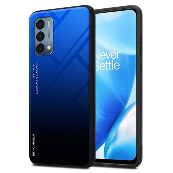 Fodral för OnePlus Nord N200 5G Fodral i BLÅTT - SVART Fodral Skyddsskydd tvåfärgad TPU