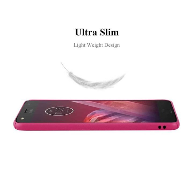 Coque - CADORABO - MOTO Z2 PLAY - Hårdföre - Matt Design - Färg Rosa Rosa