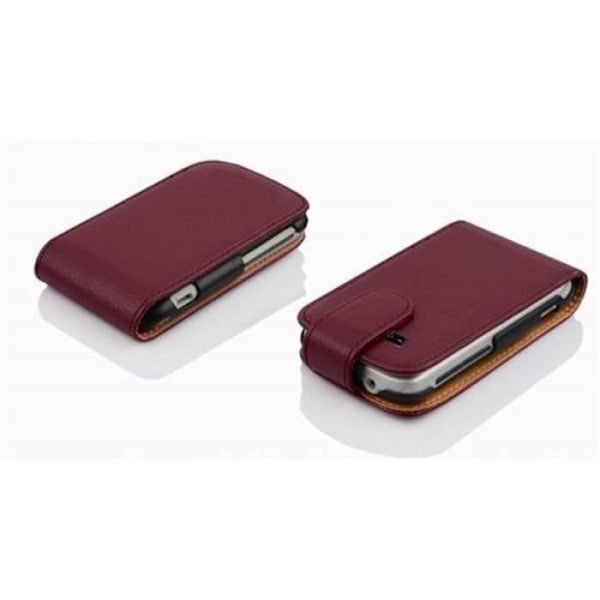 Cadorabo Fodral Samsung Galaxy POCKET NEO DESIGN FLIP Style Fodral Fodral Fodral konstläder Struktur ORCHID LILA