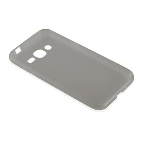 Samsung Galaxy J2 2015 Fodral (5) TRANSPARENT SVART Cadorabo DESIGN AIR TPU Silikonskydd Fodral Skydd Ultra Slim Bumper