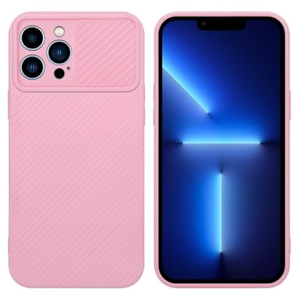 Hölster för iPhone 13 PRO MAX - CADORABO - Sockerrosa - Silicone TPU - Skydd för Kamera - Mjuk Godisrosa