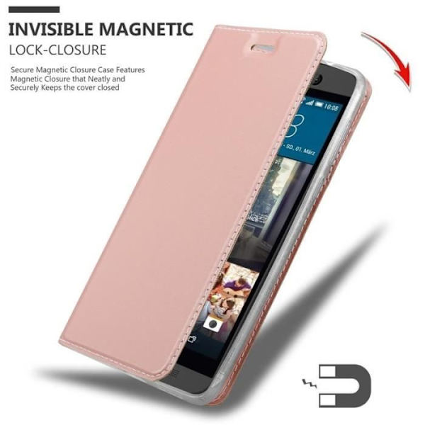 Cadorabo Fodral till HTC One M9 i KLASSIG ROSÉ GULD
