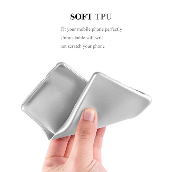 Skyddsfodral för Huawei P20 LITE 2018 / NOVA 3E Skyddsfodral i MATTSILVER Metallic Design Grå