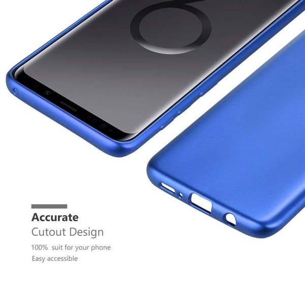 Skyddsfodral för Samsung Galaxy S9 PLUS Skyddsfodral i MATTE METALLBLÅ Design Blå