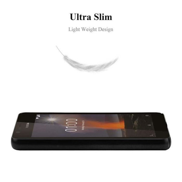 Coque - CADORABO - Nokia 1 2018 - Metallisk - Stötteförsvar - Elegant design Svart