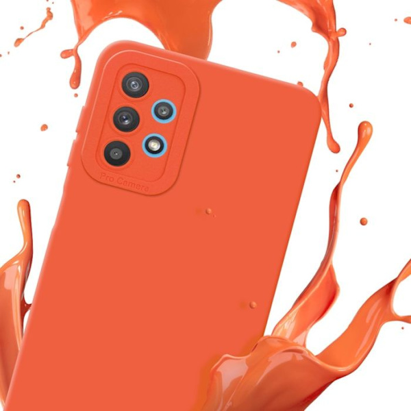 Fodral för Samsung Galaxy A32 5G i FLUID ORANGE Fodral Skal i flexibelt TPU silikonskydd Gul