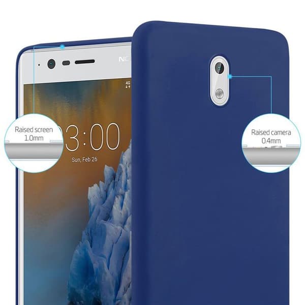 Skyddsfodral för Nokia 3 2017 CANDY MÖRKBLEU Stötskydd i silikon Blå