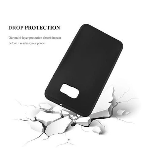 Samsung Galaxy S6 EDGE-fodral i METALLIC BLACK från Cadorabo (METALLIC MATTE Design) Ultratunt mjukt silikon TPU-gelskydd