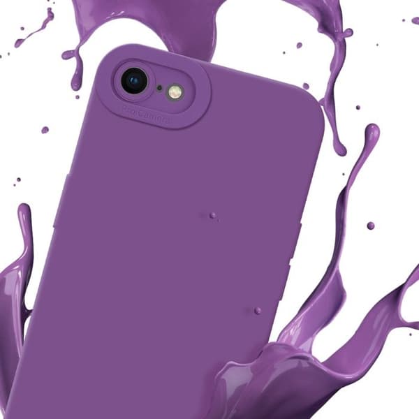 Skyddsfodral för iPhone 7 / 7S / 8 / SE 2020 i MATTE FLUID VIOLET Stötsäker Violett