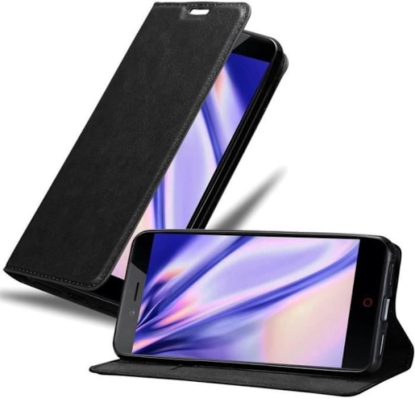 Cadorabo Fodral till ZTE Nubia Z11 MINI S i MIDNIGHT BLACK