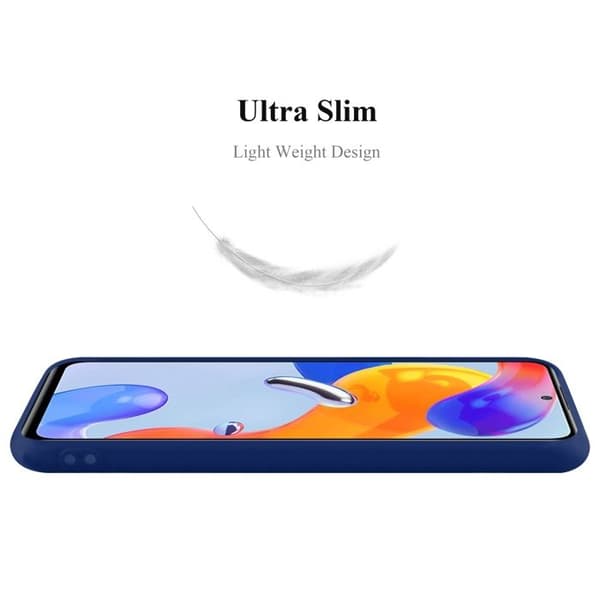 Skyddsfodral för Xiaomi RedMi NOTE 11 PRO 4G / 5G MÖRKBLEU Stötskydd Silikon Blå