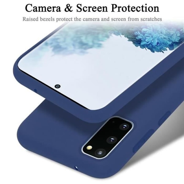 Cadorabo skal för Samsung Galaxy S20 6.2 - i Blå - Flexibel TPU-silikon Blå
