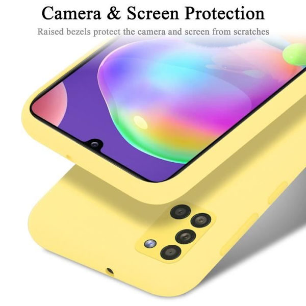 Coque - CADORABO - Samsung Galaxy A31 - Silikon TPU - Gul - Stötskydd Gul