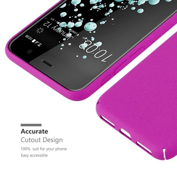 Coque - CADORABO - HTC U Play - Hårt skydd - Matt design - Färg Rosa Rosa