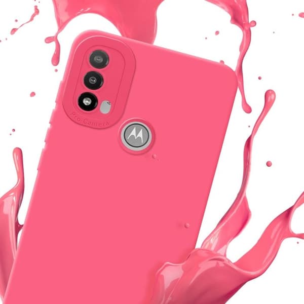 Skyddsfodral för Motorola MOTO E20 i FLUID RÖD Stötsäker Skyddsfodral Röd