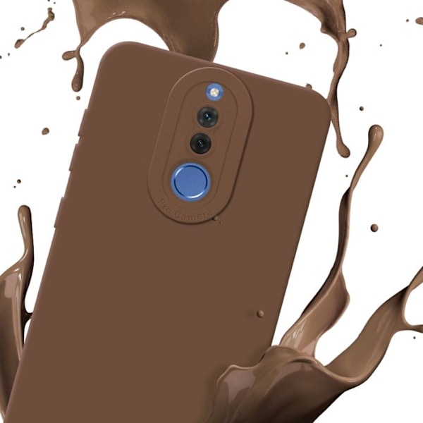 Coque för Huawei MATE 10 LITE i FLUID BRUN Fodral Etui Case Cover i flexibelt TPU-silikon Skydd kastanj
