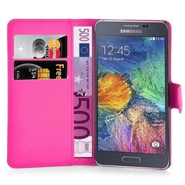 Samsung Galaxy A7 2015 (5) Fodral i CANDY PINK från Cadorabo Helt skyddsfodral med flip flik och horisontellt stativ