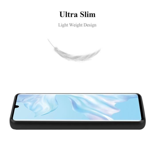 Coque - CADORABO - Huawei P30 PRO - Skydd i silikon TPU - Tunn design - Matt svart färg Svart