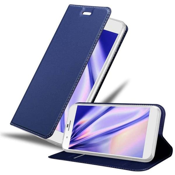 Flip-fodral för Honor 6 PLUS i MÖRKBLAU CLASSY Plånbok Stötsäker Blå