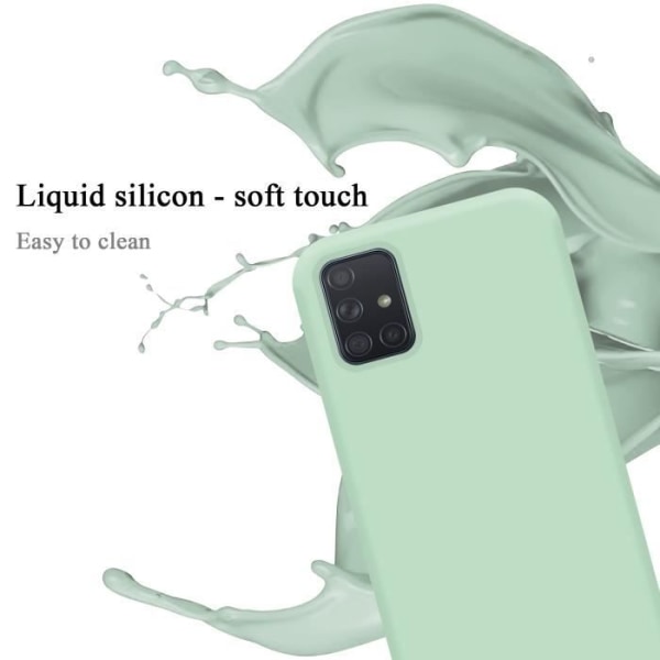 Fodral till Samsung Galaxy A71 4G Skal i LIQUID LIGHT GREEN Fodral Skydd i silikon TPU mobiltelefon