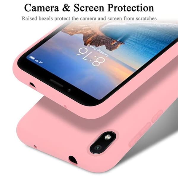 Skyddsskal för Xiaomi RedMi 7A Stötsäker i LIQUID PINK Ros