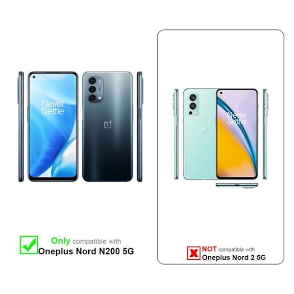 Fodral till OnePlus Nord N200 5G Fodral i GUL - ROSA Fodral Skyddsskydd tvåfärgad TPU