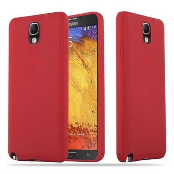 Samsung Galaxy NOTE 3 Fodral CANDY RED Cadorabo DESIGN CANDY Cover TPU Silikonskydd Fodral Skal Ultra Slim Bumper