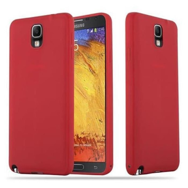 Samsung Galaxy NOTE 3 Fodral CANDY RED Cadorabo DESIGN CANDY Cover TPU Silikonskydd Fodral Skal Ultra Slim Bumper Röd